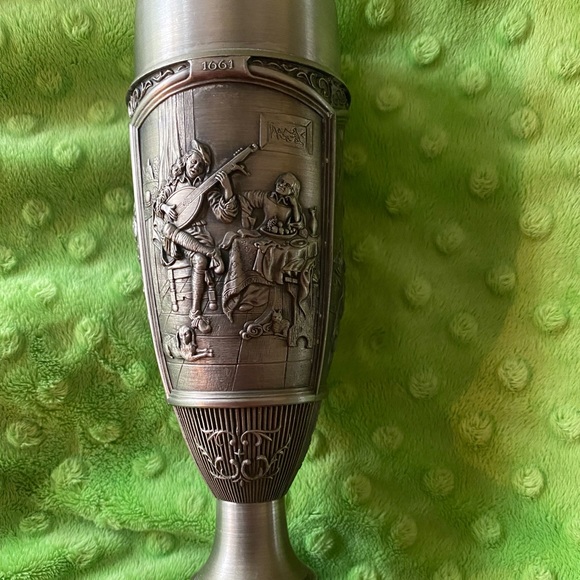 Beautiful Pair,Pewter Wine Goblet/ Chalice - Picture 4 of 13